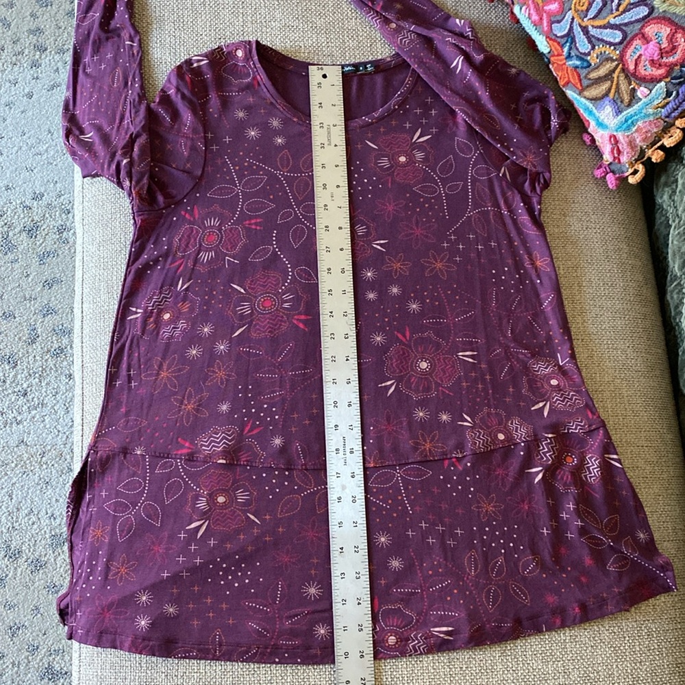 Gudrun Sjöden Purple Floral Top - Picture 7 of 8